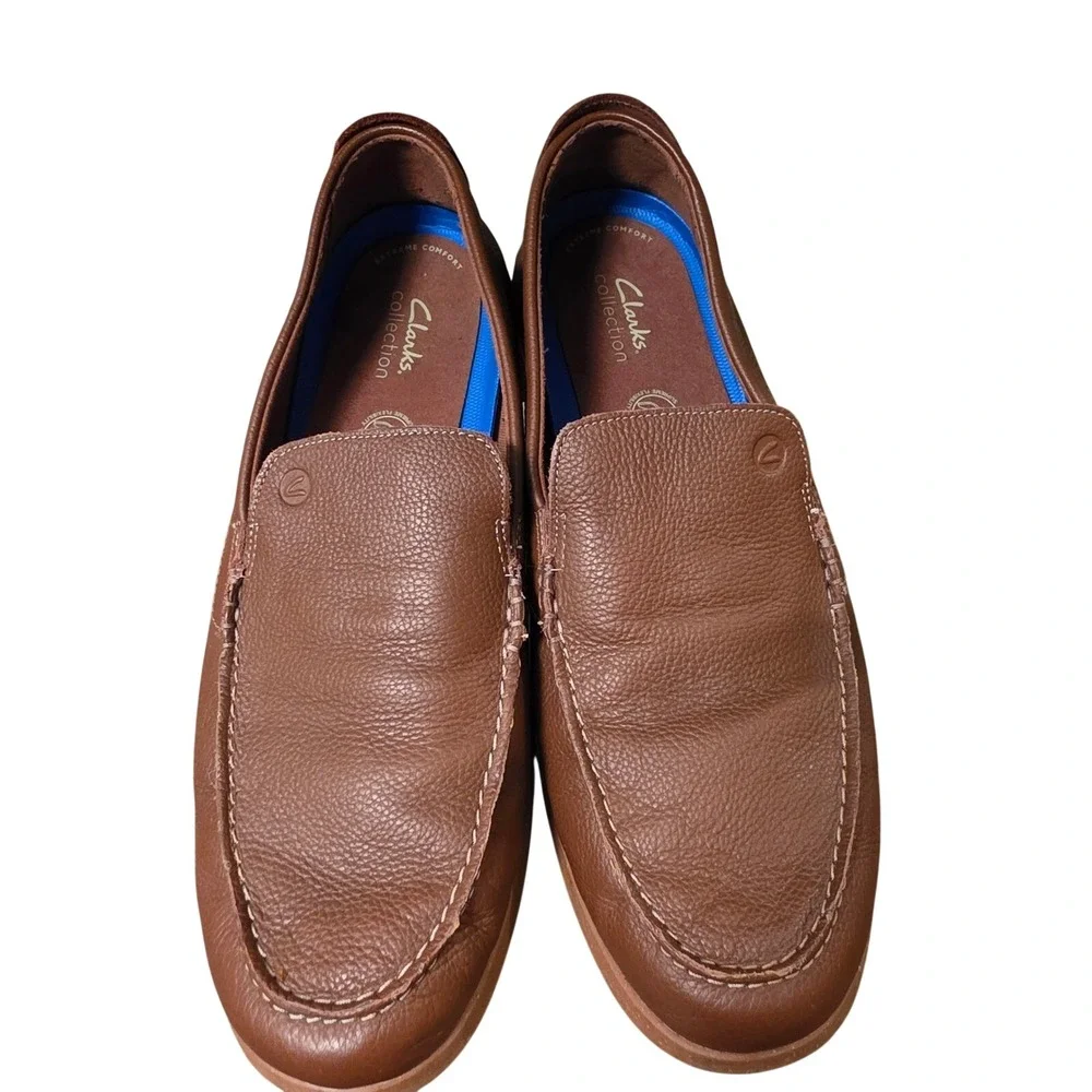 Clarks Collection‎ Mens Loafers Leather Slip On Casual Comfort Driving Shoes